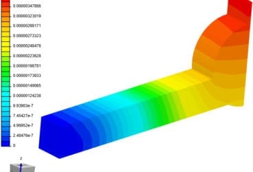 displacement contours thermomechanical validation