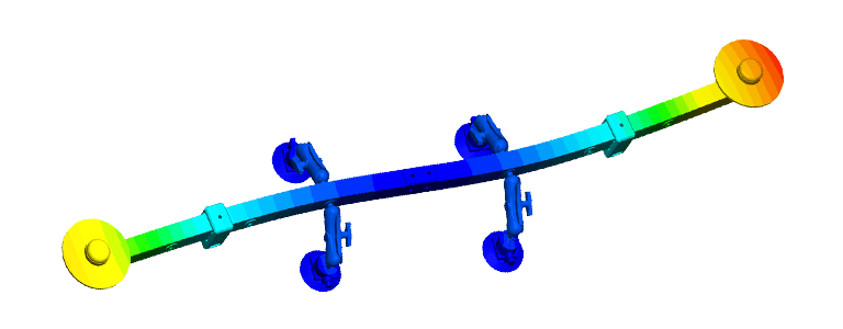 Eigenmode shapes obtained from frequency analysis